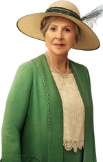 Downton Abbey Penelope Wilton Green Coat - Image 2